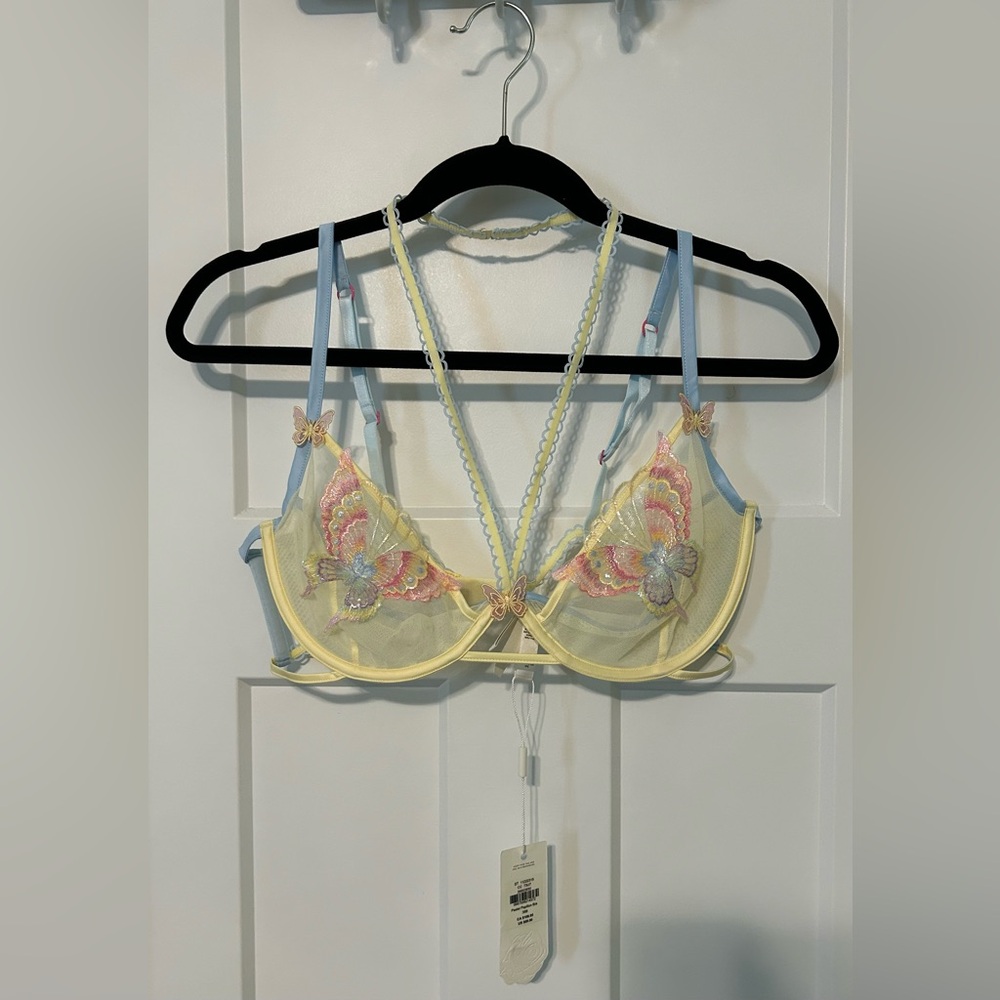 For Love And Lemons Pastel Papillon Bra